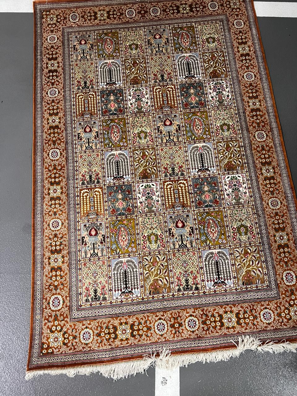 Silk Carpet 195 cm X 120 cm slight used